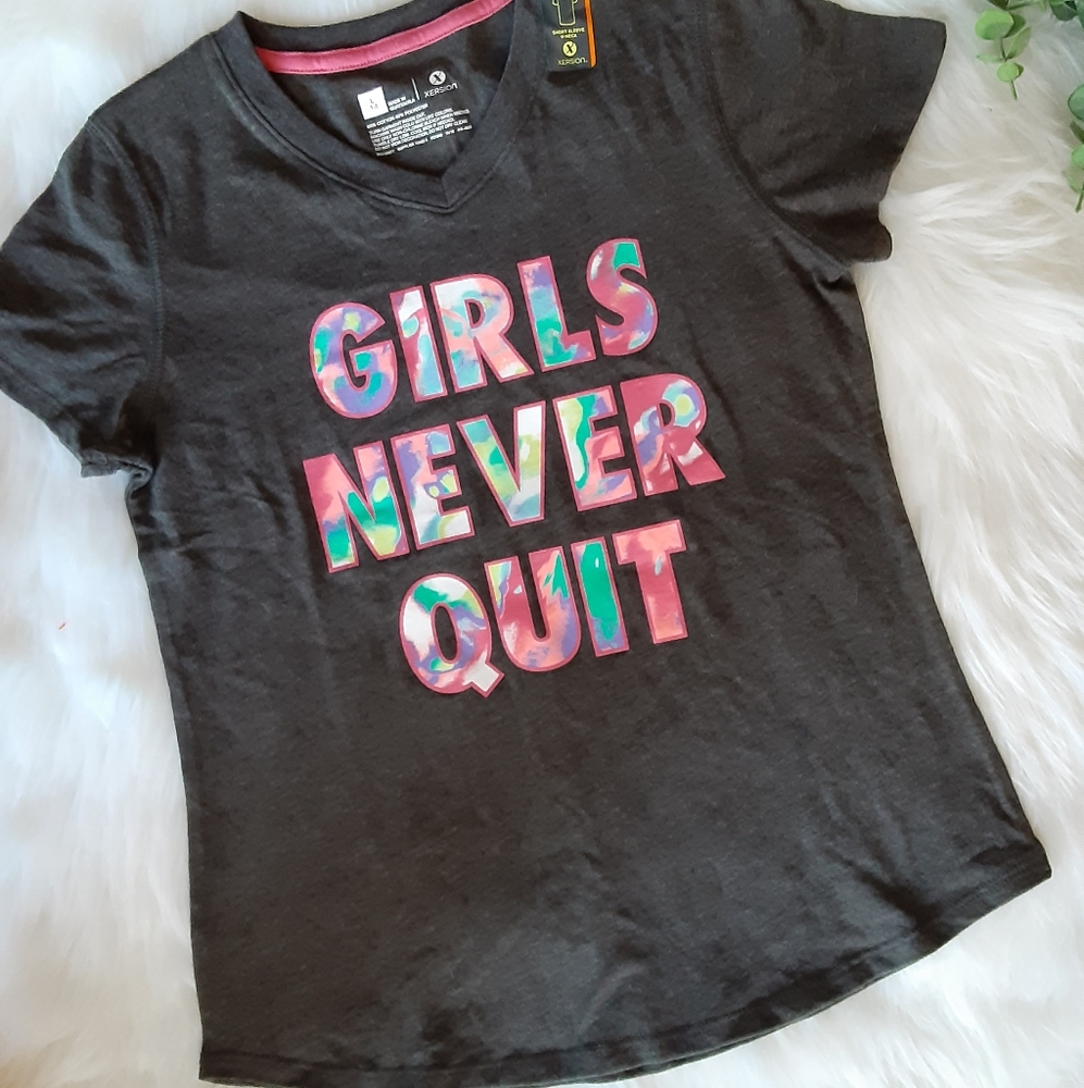 Xersion Girls Short Sleeve T-SHIRT Size L